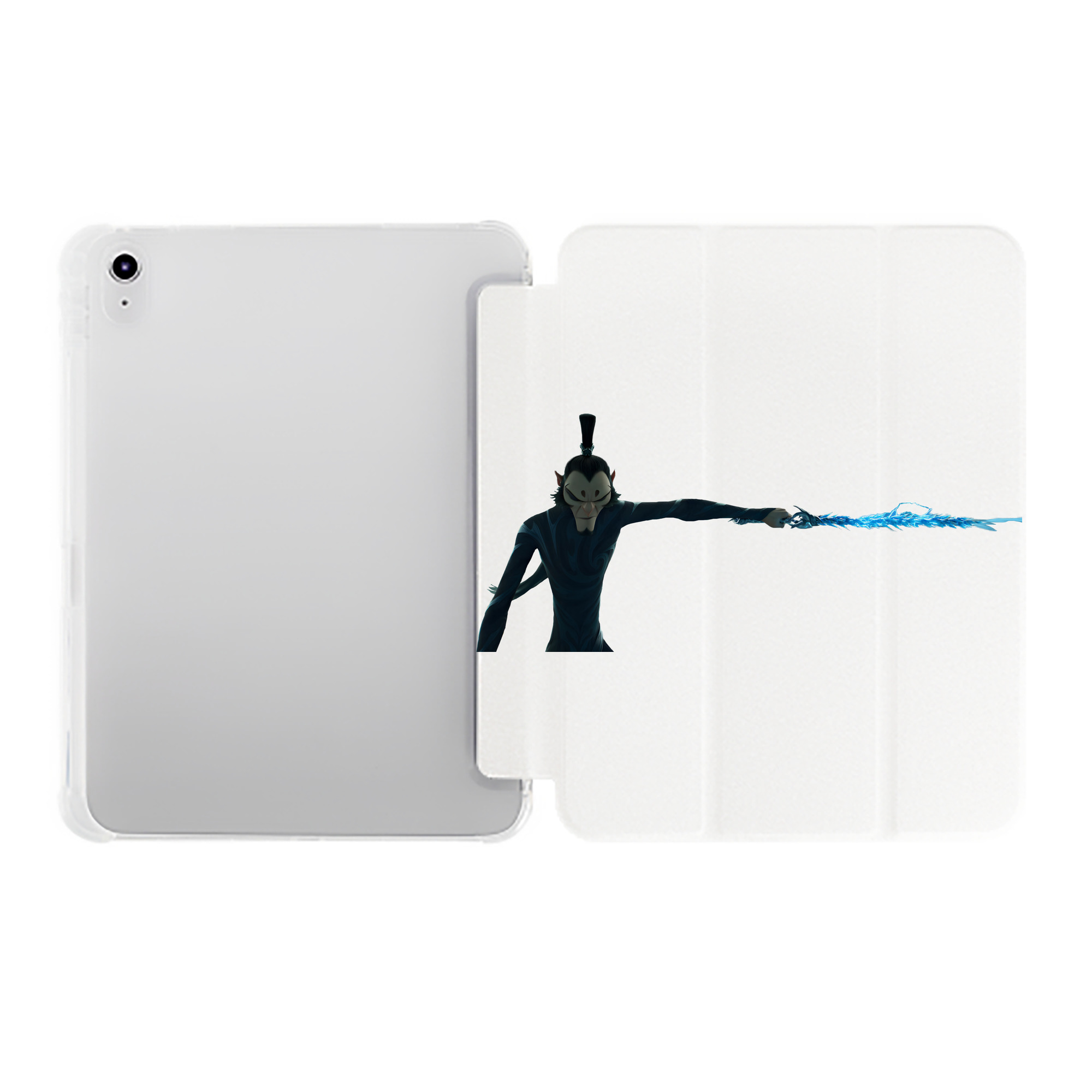 （画像用） Ne Zha 2 ナタ 魔童の大暴れ IPad ケース ペン収納付き 三つ折りスタンド PUレザー×シリコン 対応機種9.5/10.5/10.9インチ